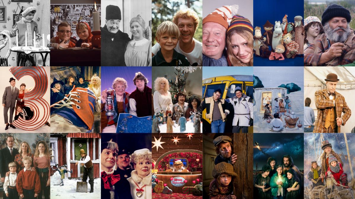 Julkalendrar genom åren på SVT