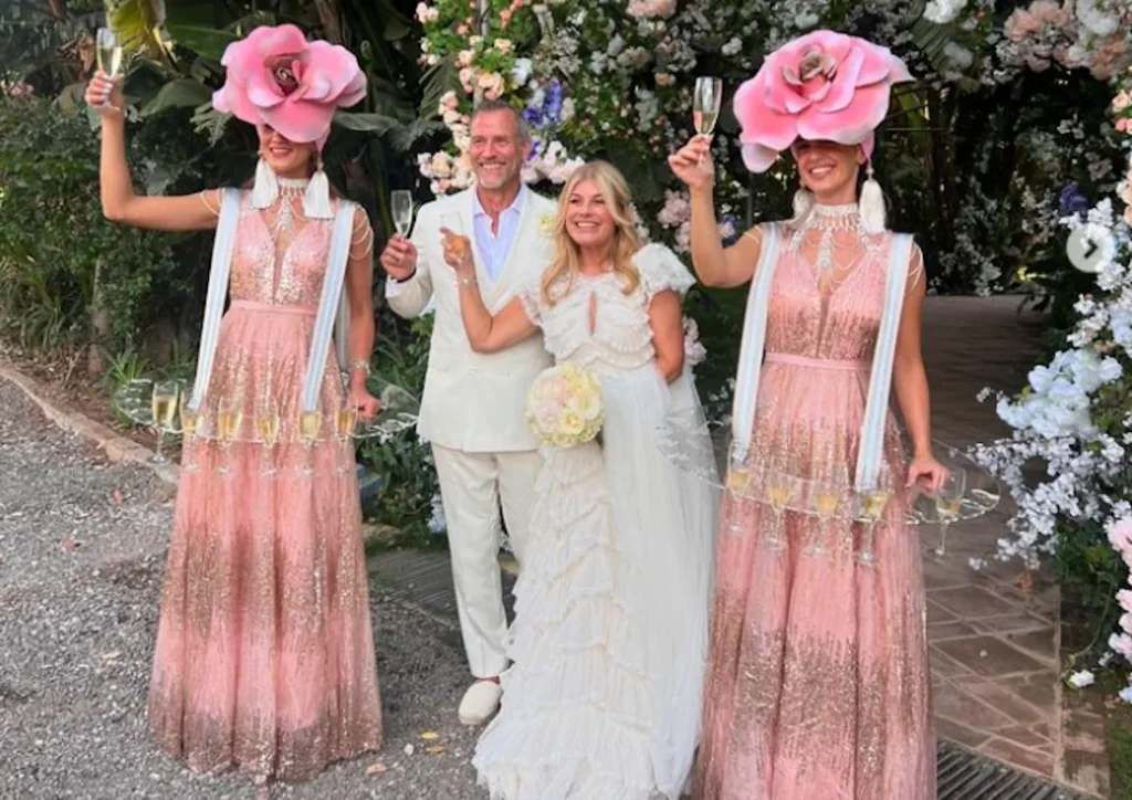 Bröllopet mellan Pernilla Wahlgren och Christian Bauer