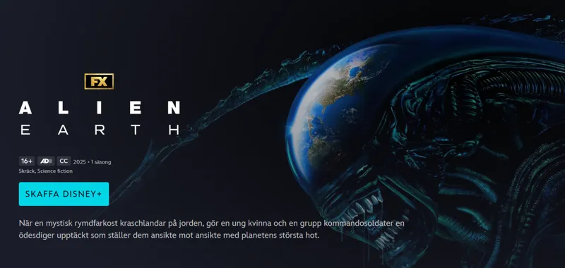 Så ser du Alien Earth i Sverige
