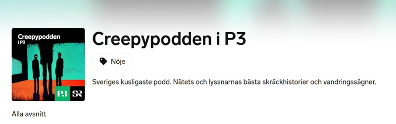 Creepypodden i P3 för dig som vill bli skrämd