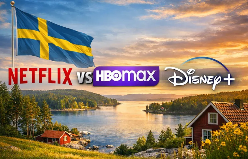 Netflix vs HBO Max vs Disney+ i Sverige