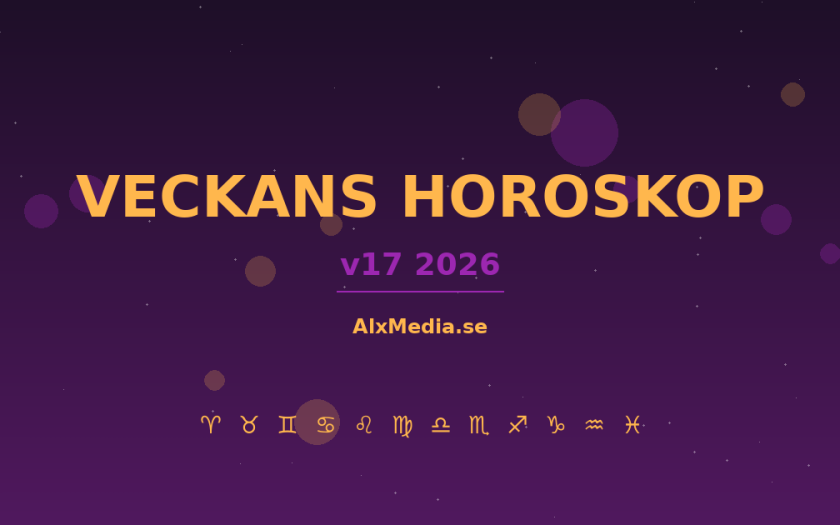 Veckans horoskop v17 2026 – Alla stjärntecken
