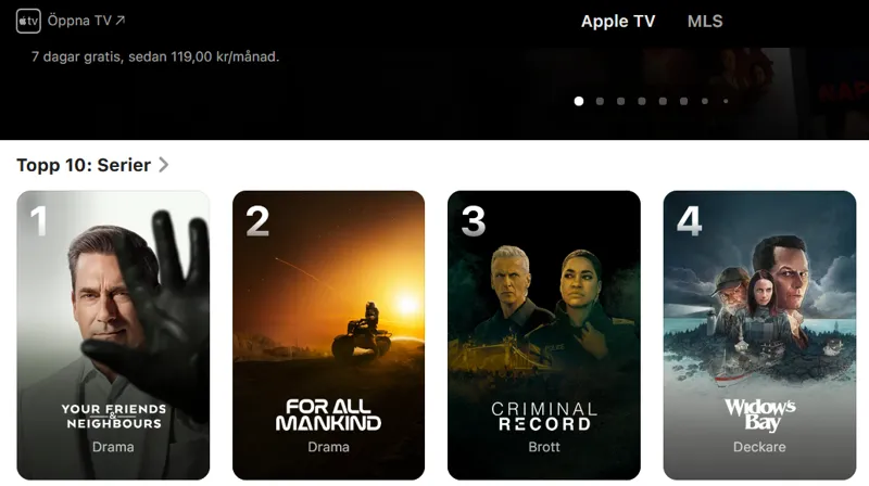Apple TV+ premium till låg kostnad